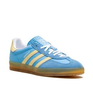 NWT Adidas Gazelle Womens Blue Burst (Blue And Yellow)